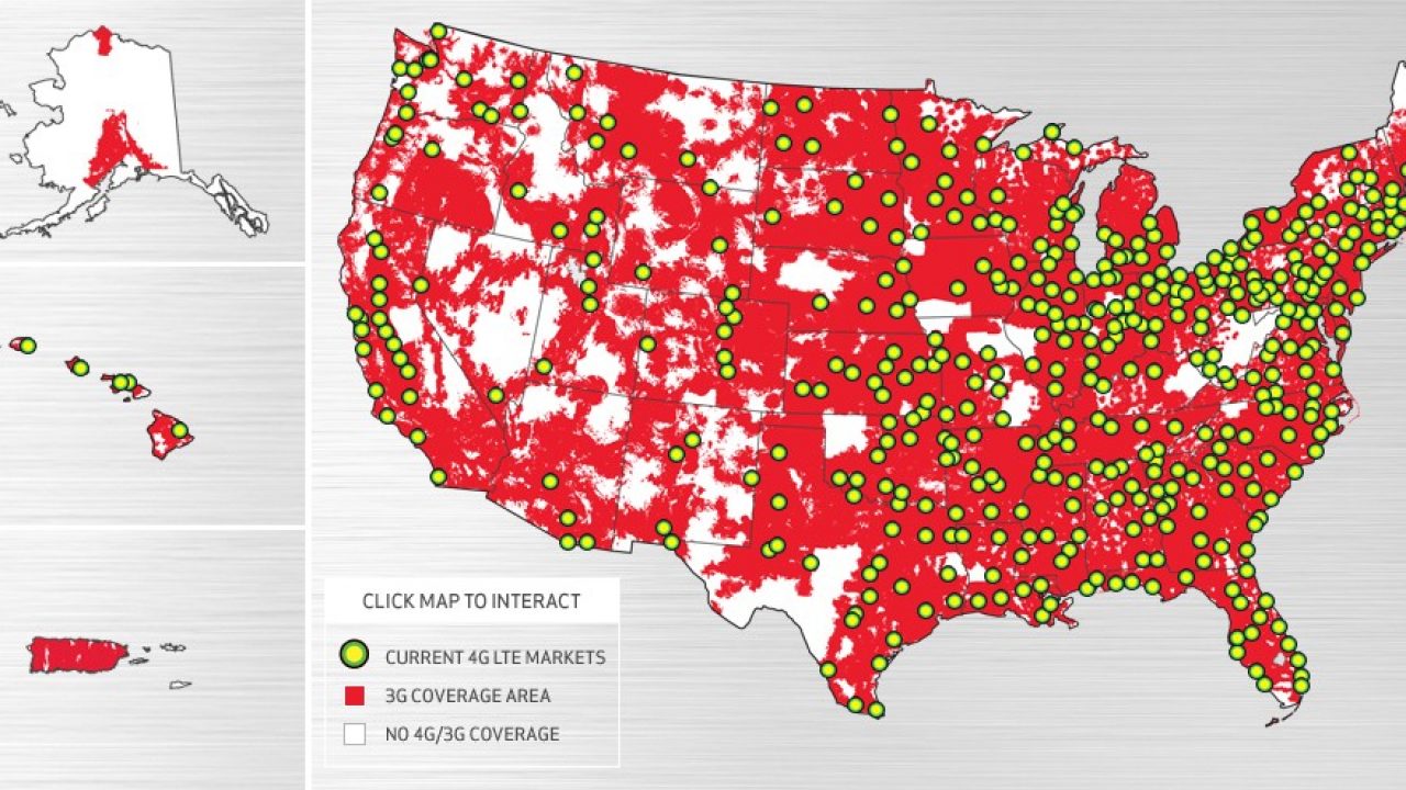 Us Cellular Coverage Map Usa Topographic Map of Usa with States
